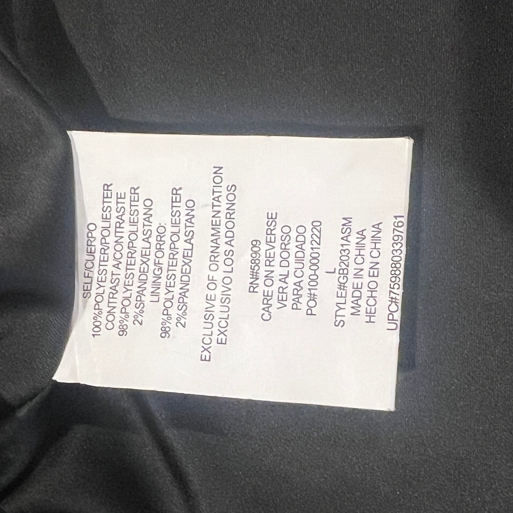 Women's Black Sequin Peplum Top - Brand - Picture 7 of 8